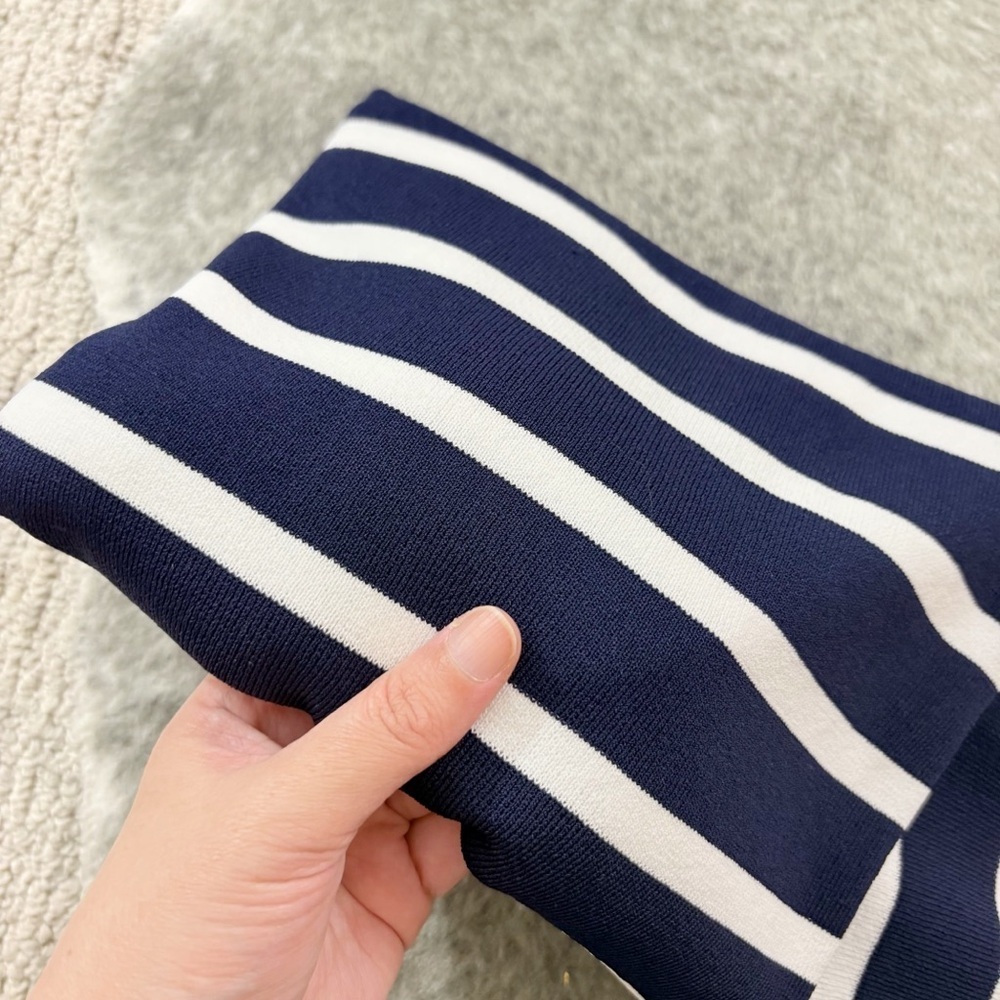 Ryegrass Striped Mock Neck Top - Picture 8 of 11